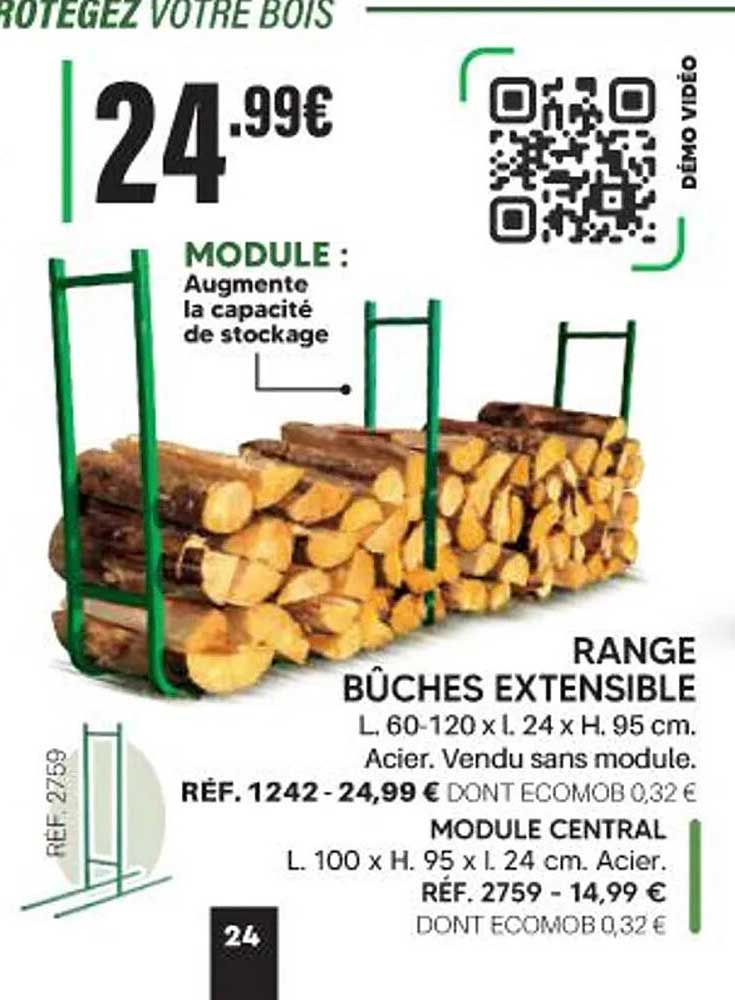 RANGE BÛCHES EXTENSIBLE