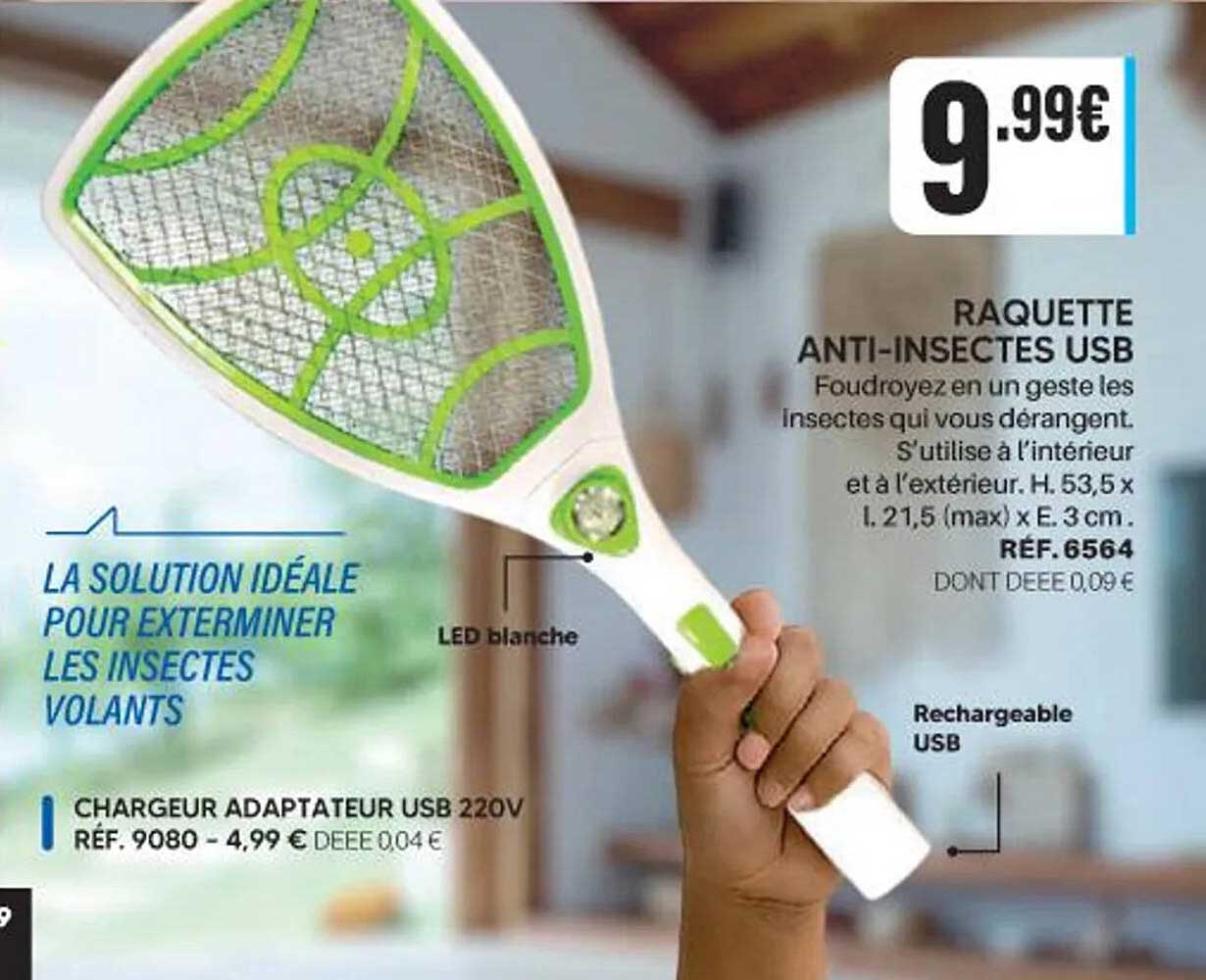 RAQUETTE ANTI-INSECTES USB