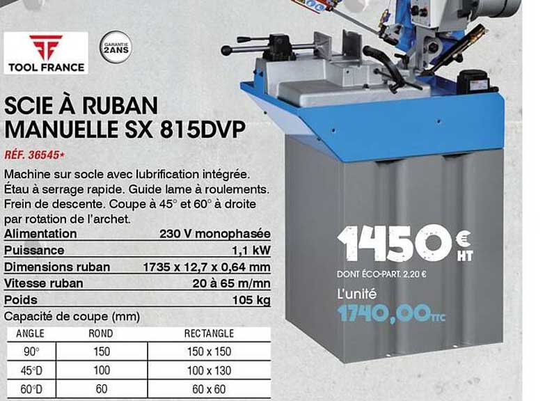 SCIE À RUBAN MANUELLE SX 815DVP
