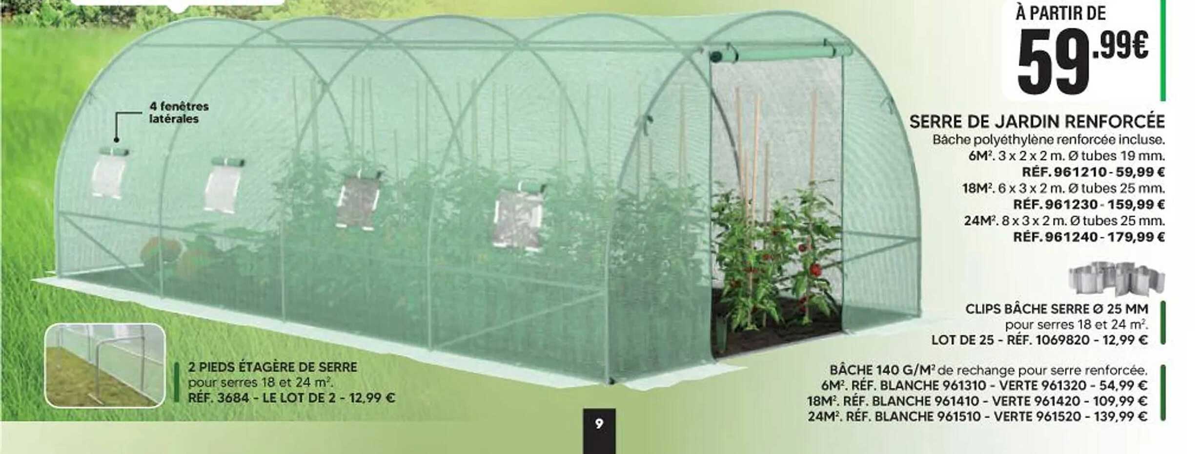 SERRE DE JARDIN RENFORCÉE