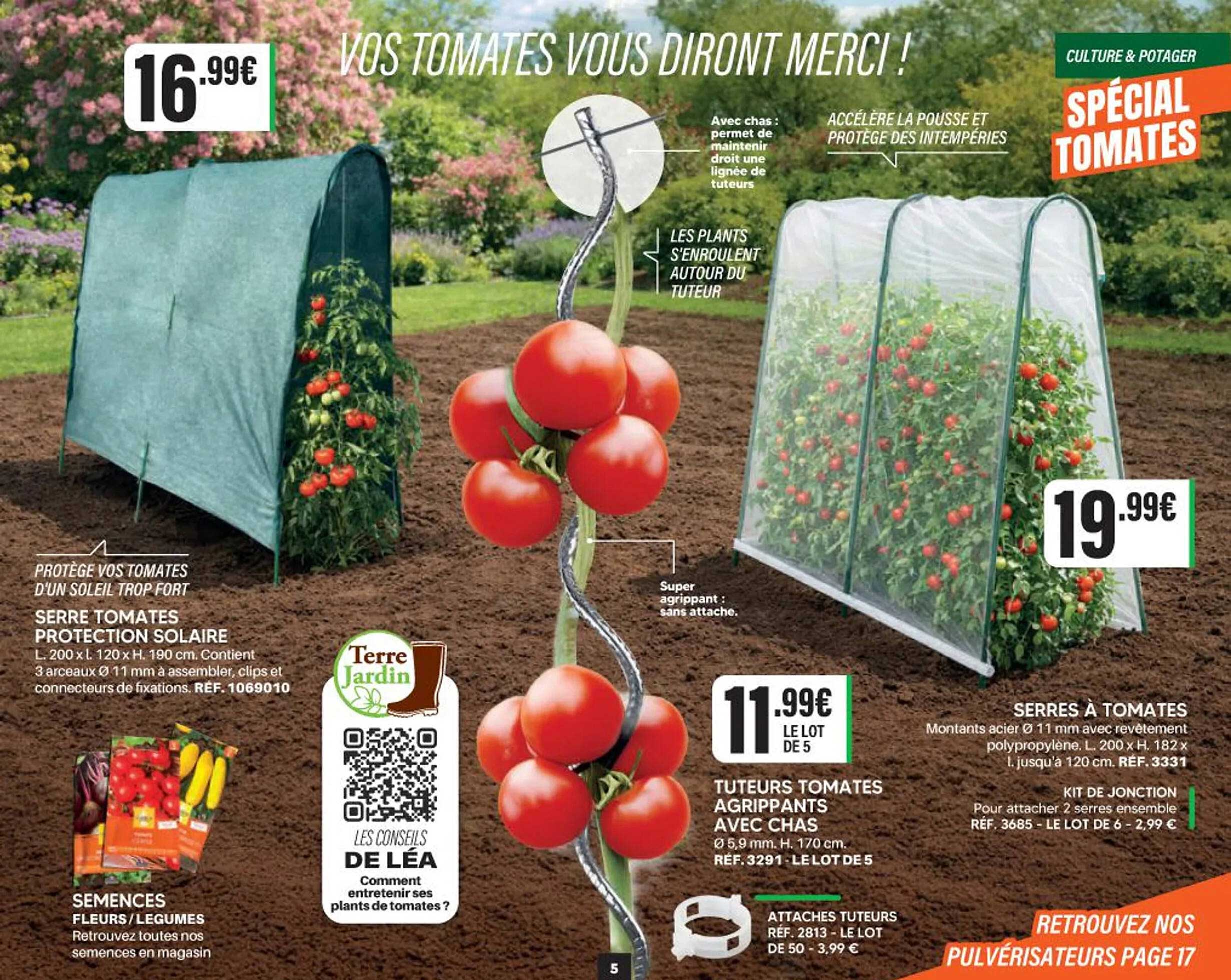 SERRE TOMATES PROTECTION SOLAIRE