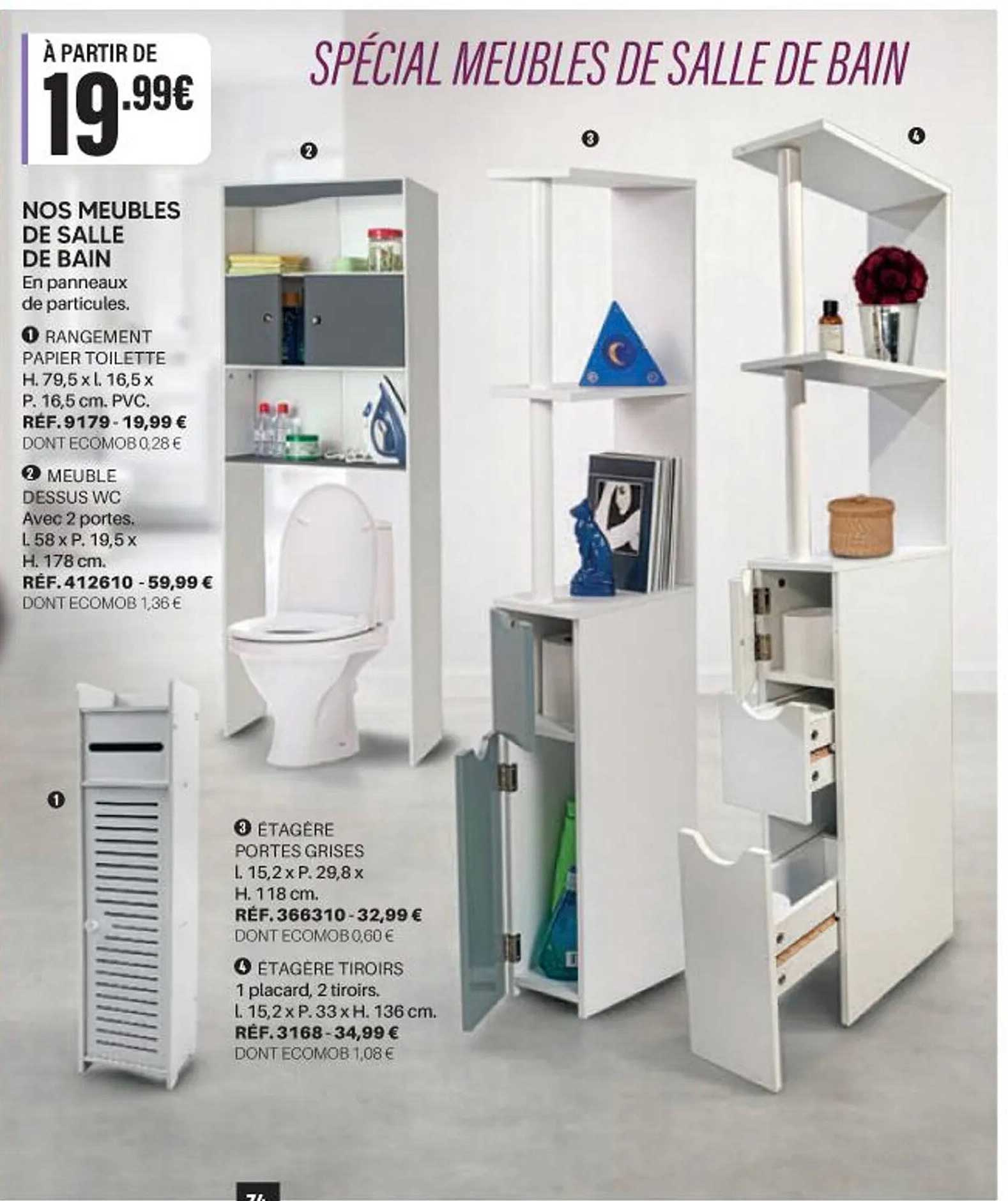 SPÉCIAL MEUBLES DE SALLE DE BAIN