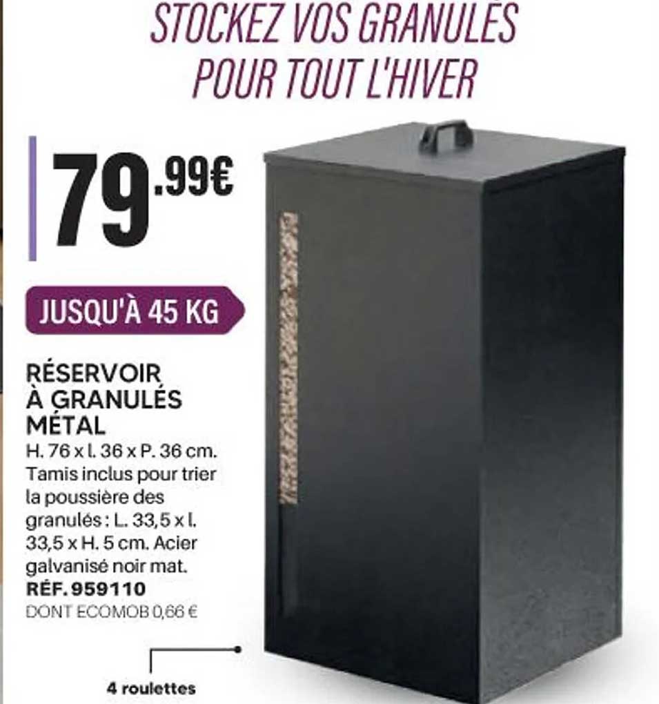 STOCKEZ VOS GRANULÉS POUR TOUT L'HIVER