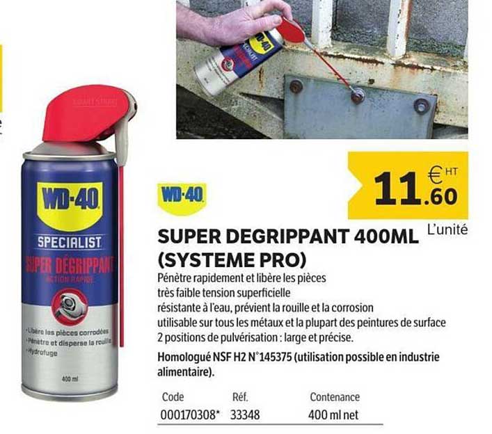 SUPER DEGRIPPANT 400ML (SYSTEME PRO)