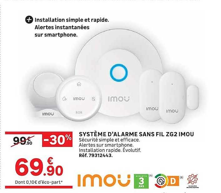 SYSTÈME D'ALARME SANS FIL ZG2 IMOU