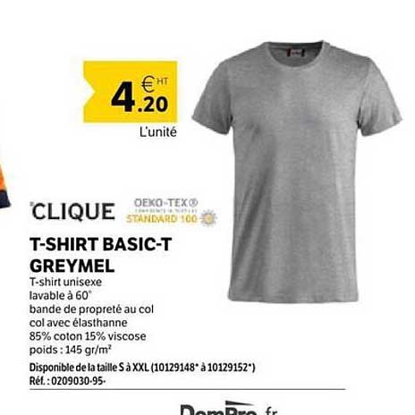 T-SHIRT BASIC-T GREYMEL
