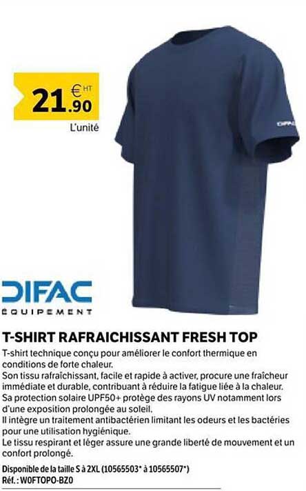 T-SHIRT RAFRAICHISSANT FRESH TOP