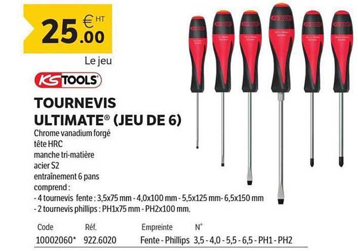TOURNEVIS ULTIMATE® (JEU DE 6)