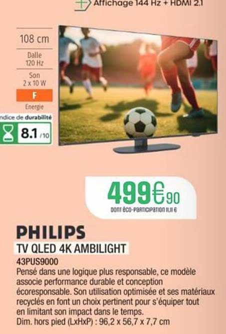 TV QLED 4K AMBILIGHT