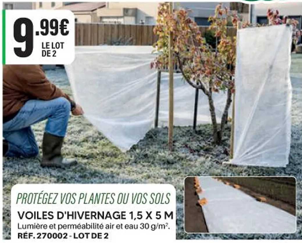 VOILES D'HIVERNAGE 1,5 X 5 M