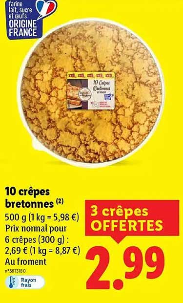 10 crêpes bretonnes