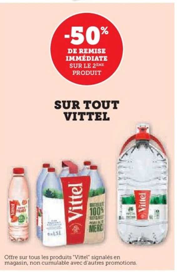 -50% DE REMISE IMMÉDIATE SUR LE 2ÈME PRODUIT
