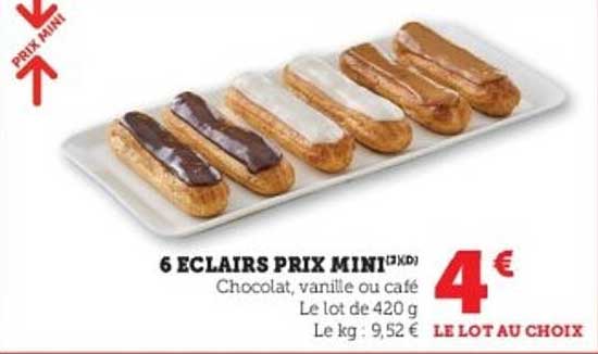 6 ECLAIRS PRIX MINI