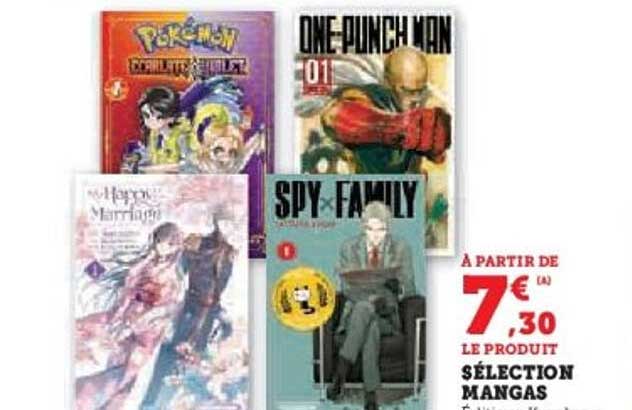 À partir de 7€ (A) le produit Sélection Mangas