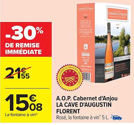 A.O.P. Cabernet d'Anjou LA CAVE D'AUGUSTIN FLORENT