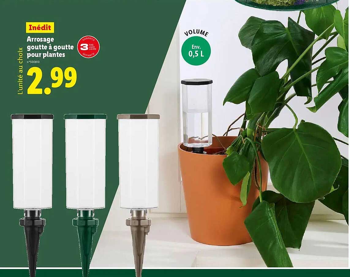 Arrosage goutte à goutte pour plantes