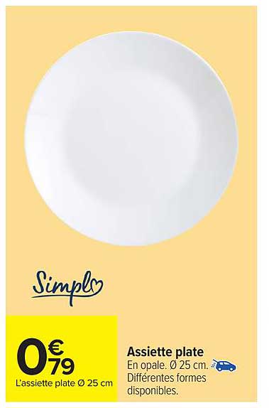 Assiette plate Ø 25 cm