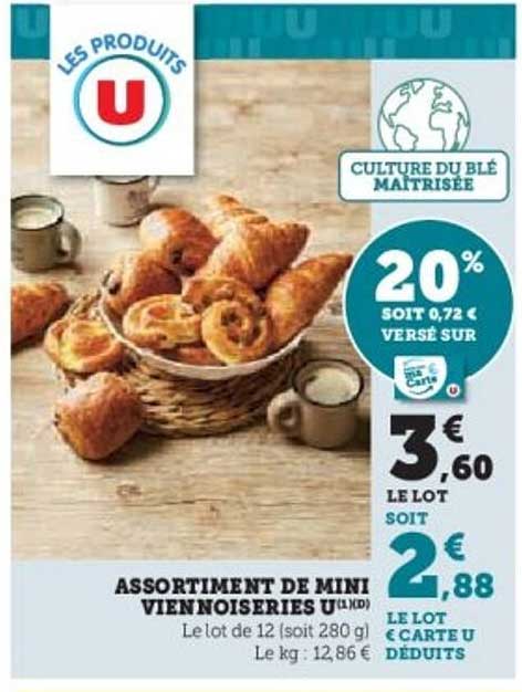 ASSORTIMENT DE MINI VIENNOISERIES U