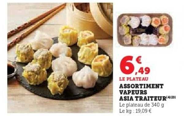 ASSORTIMENT VAPEURS ASIA TRAITEUR