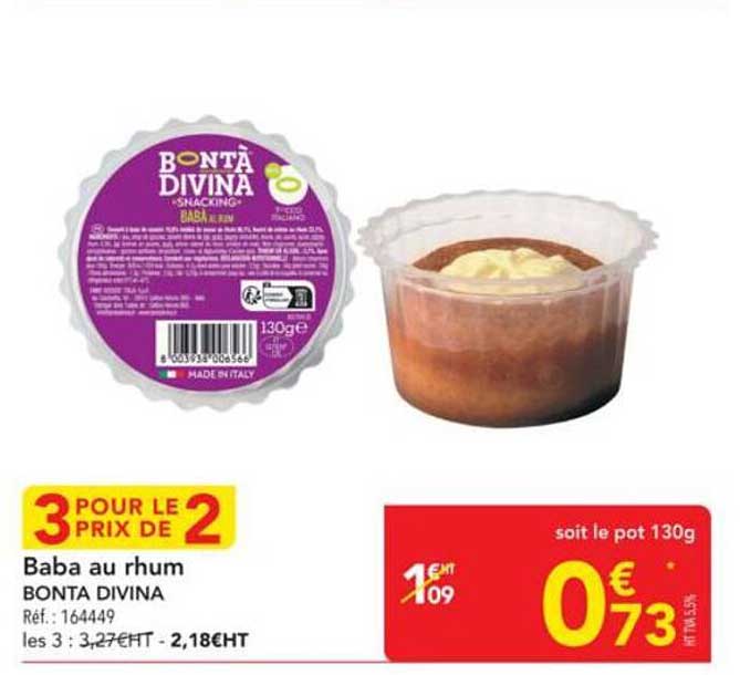 Baba au rhum BONTÀ DIVINA