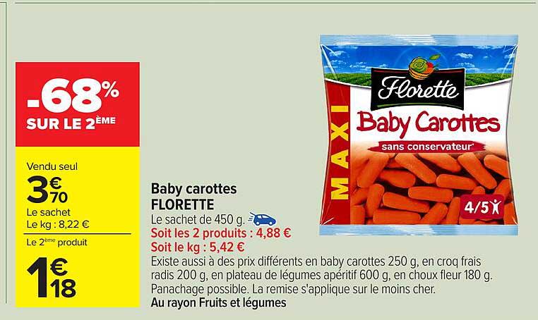 Baby carottes FLORETTE