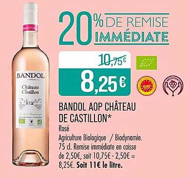BANDOL AOP CHÂTEAU DE CASTILLON*