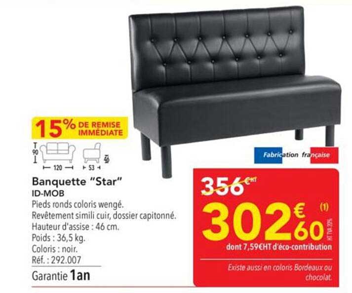 Banquette "Star"