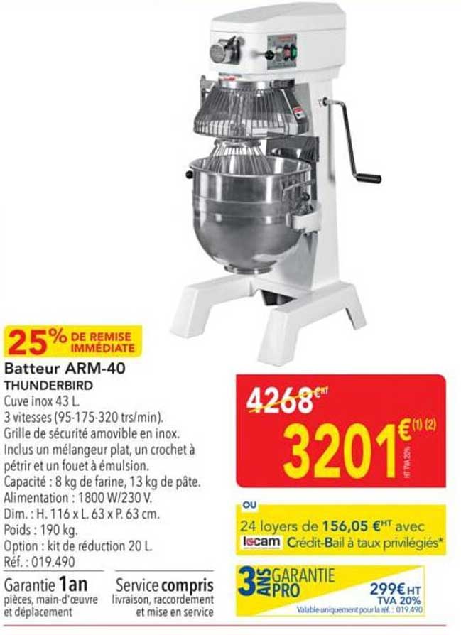 Batteur ARM-40 THUNDERBIRD