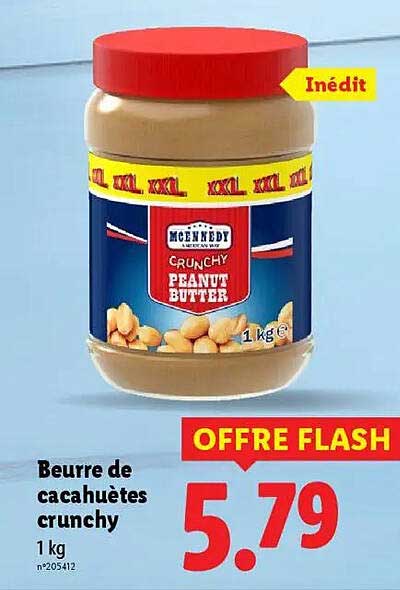 Beurre de cacahuètes crunchy