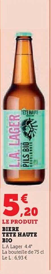 BIÈRE TÊTE HAUTE BIO