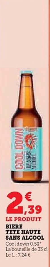 BIÈRE TÊTE HAUTE SANS ALCOOL