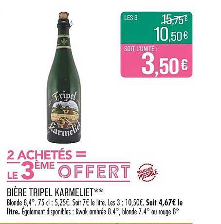 BIÈRE TRIPEL KARMELIET**