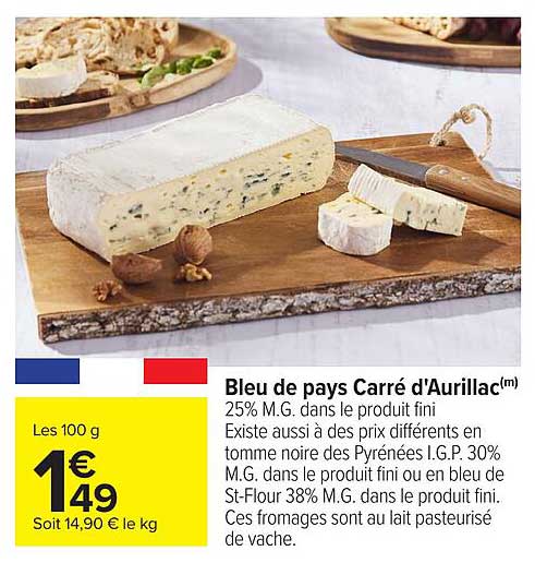 Bleu de pays Carré d'Aurillac(m)