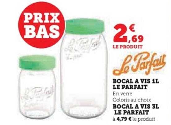 Bocal à vis 1L Le Parfait