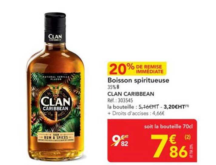 Boisson spiritueuse - CLAN CARIBBEAN