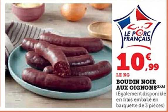 BOUDIN NOIR AUX OIGNONS