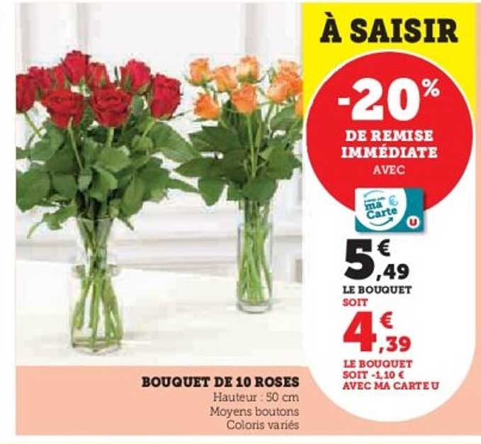 Bouquet de 10 roses