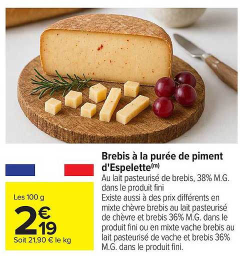 Brebis à la purée de piment d'Espelette(m)