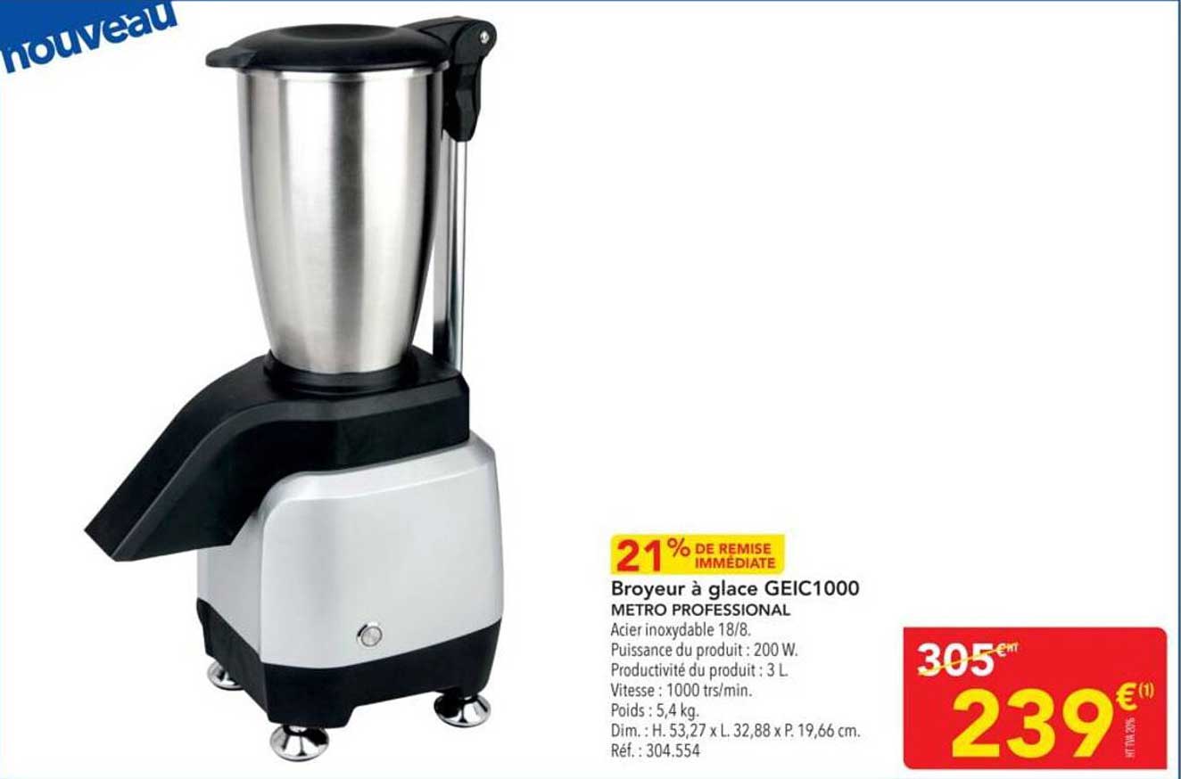 Broyteur à glace GEIC1000