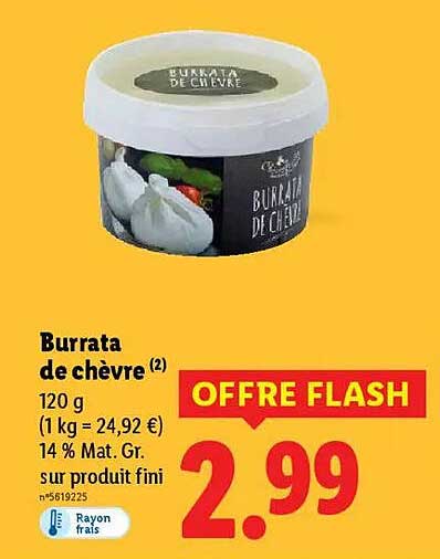 Burrata de chèvre