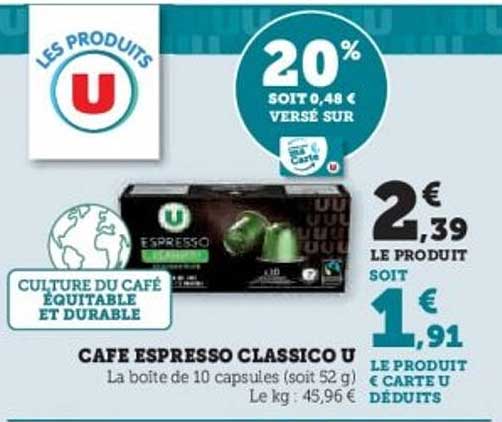 CAFE ESPRESSO CLASSICO U