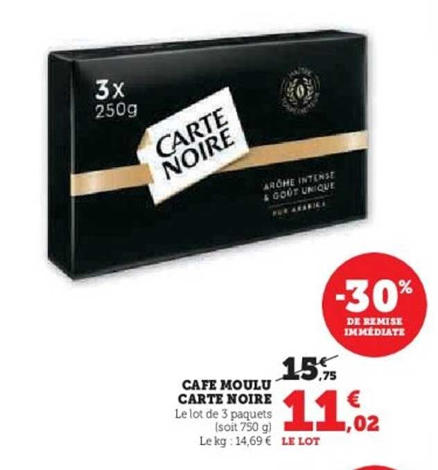 CAFÉ MOULU CARTE NOIRE