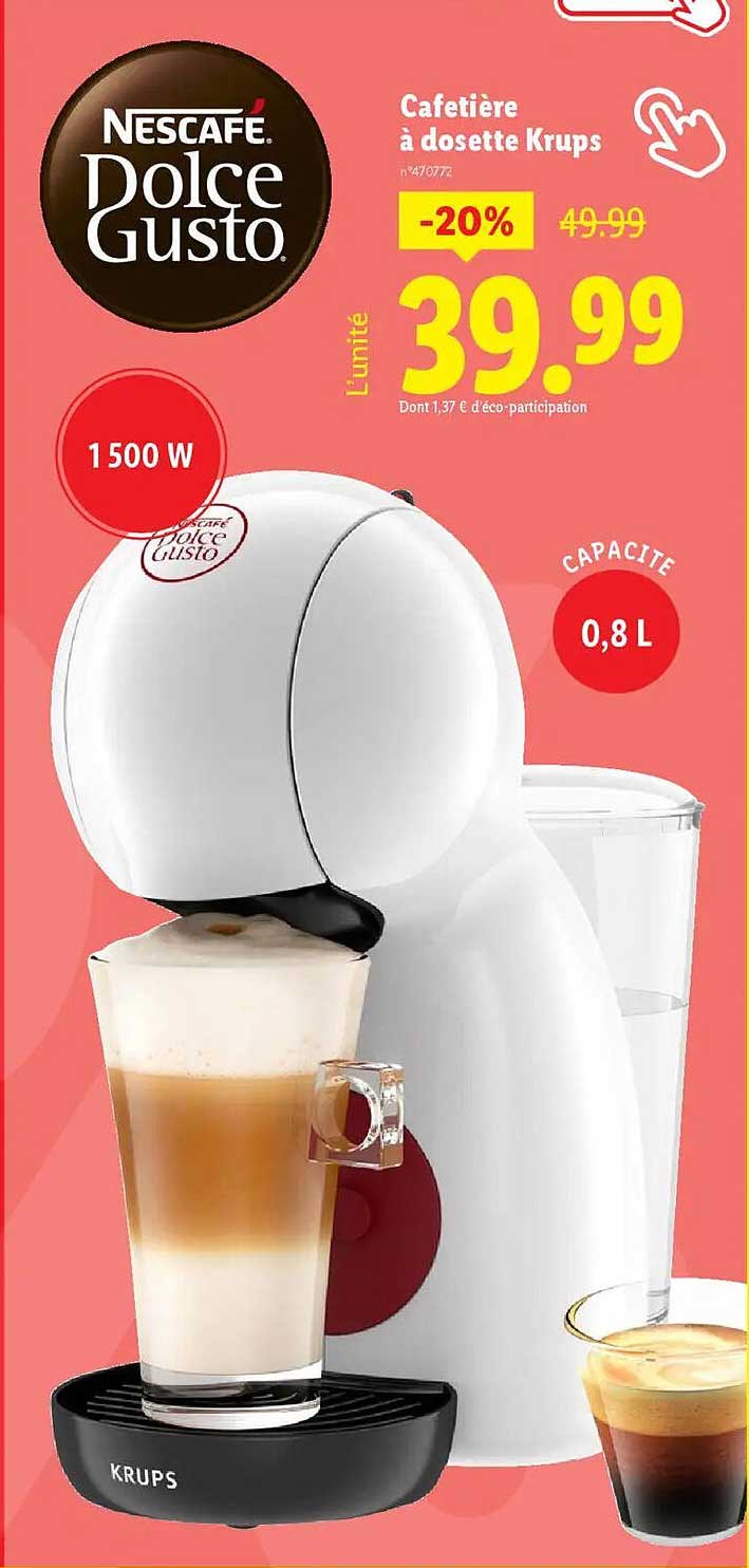 Cafetière à dosette Krups