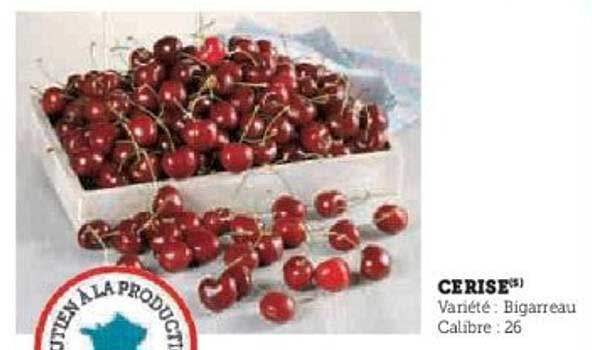 CERISES Bigarreau Calibre 26
