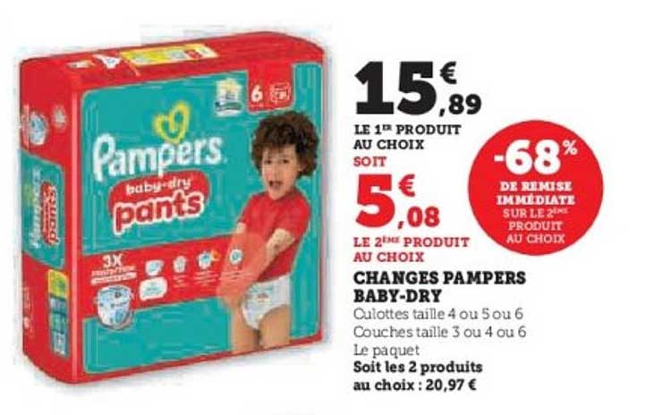 CHANGES PAMPERS BABY-DRY