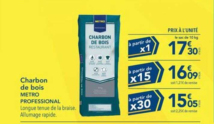 Charbon de bois METRO PROFESSIONAL