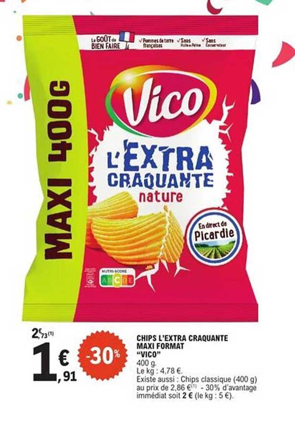 CHIPS L’EXTRA CRAQUANTE MAXI FORMAT “VICO”