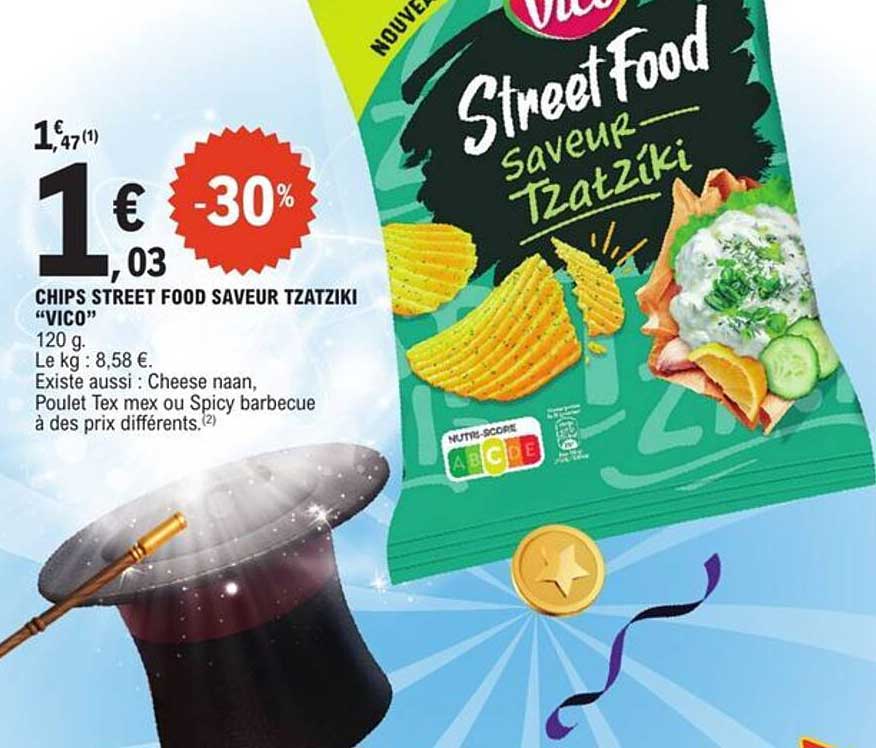 CHIPS STREET FOOD SAVEUR TZATZIKI "VICO"