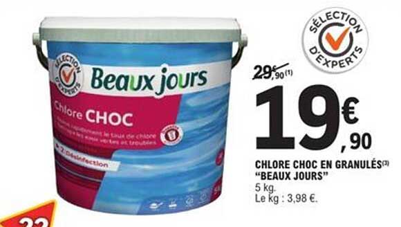 CHLORE CHOC EN GRANULÉS "BEAUX JOURS"