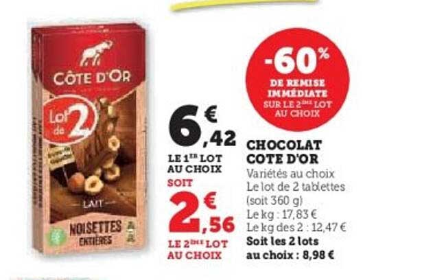 CHOCOLAT CÔTE D'OR